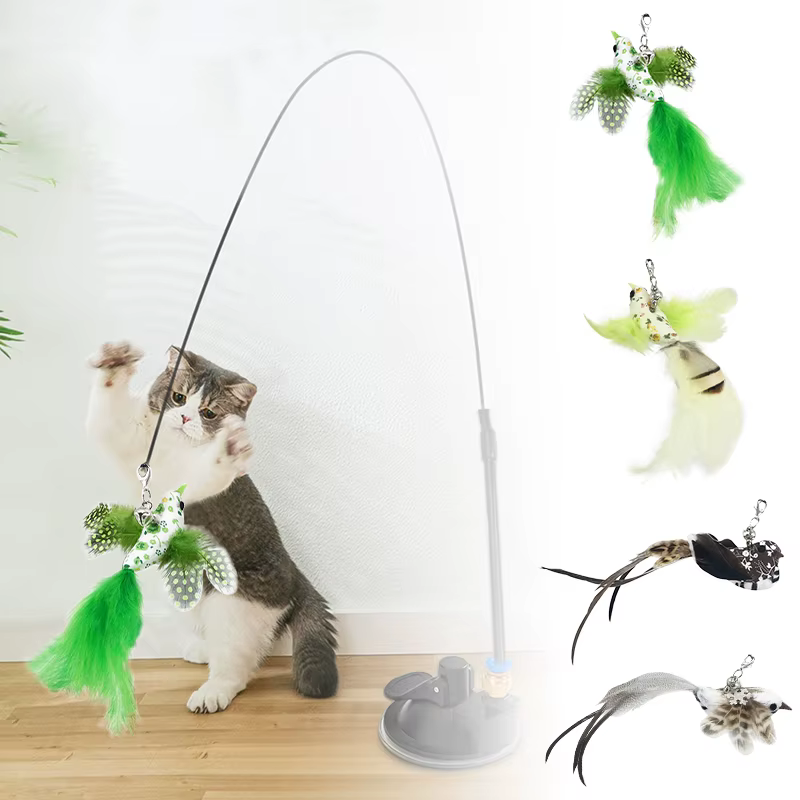 Elastic Suction Cup Cat Wand